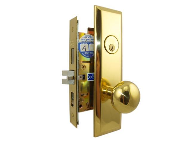 MARKS MORT.LOCK 5NY10A/3 RH POL.BRASS