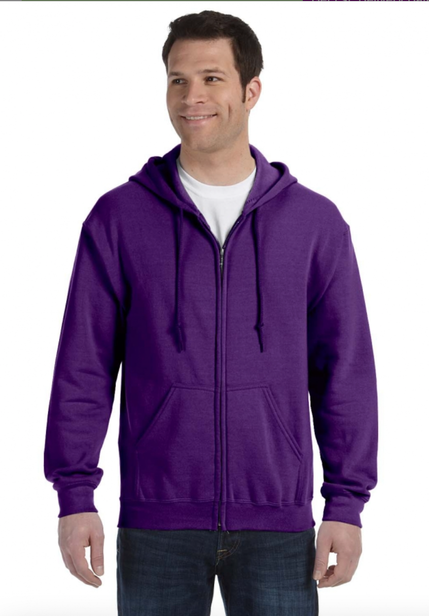 Gildan G186 Adult Heavy Blend Adult 8 oz., 50-50 Full-Zip Hood