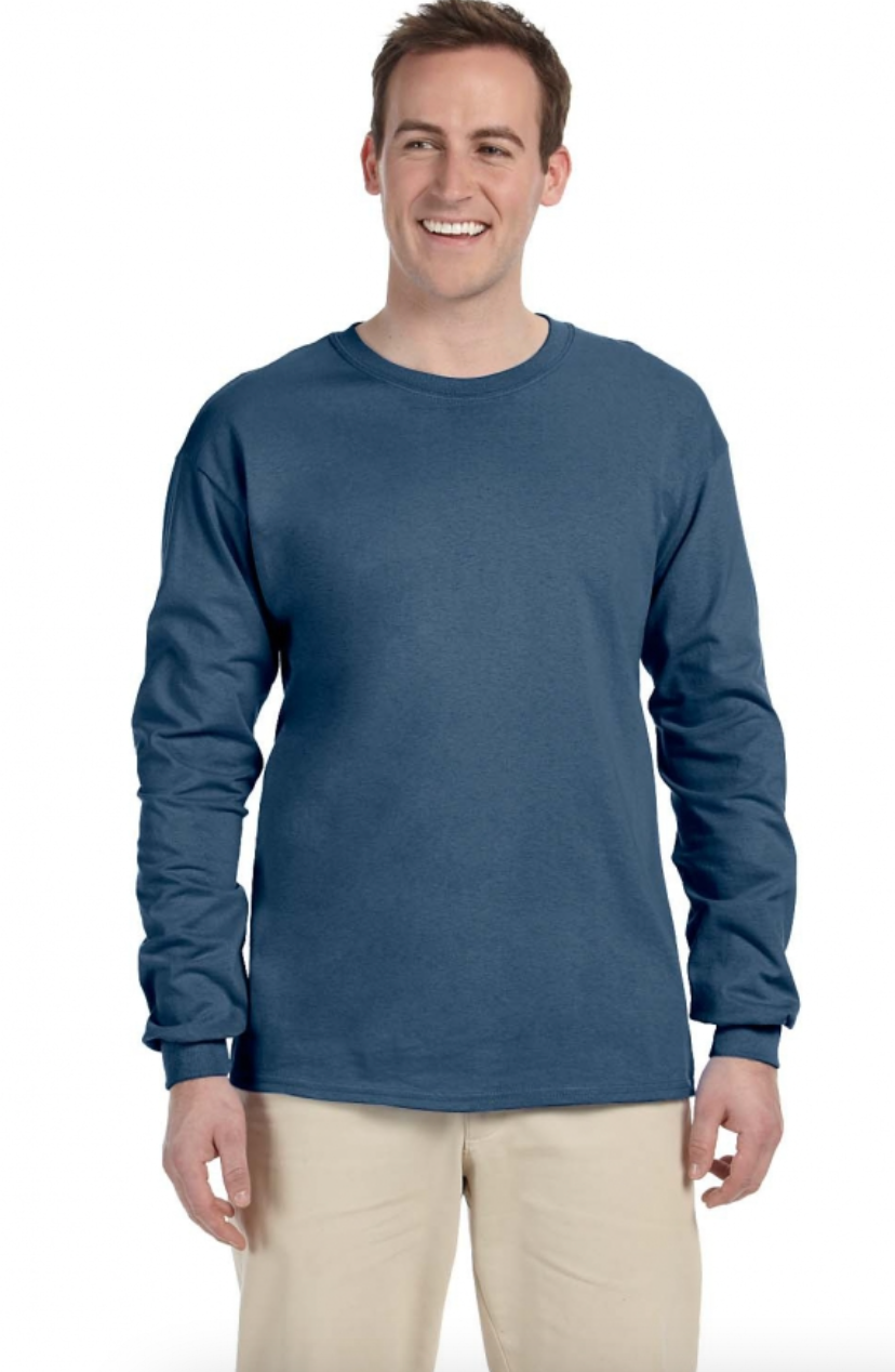 Gildan G240 Adult Ultra Cotton 6 oz Long-Sleeve T-Shirt