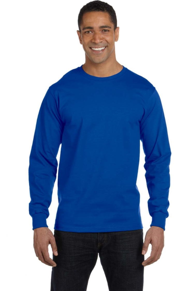 Gildan G840 Adult 5.5 oz., 50-50 Long-Sleeve T-Shirt