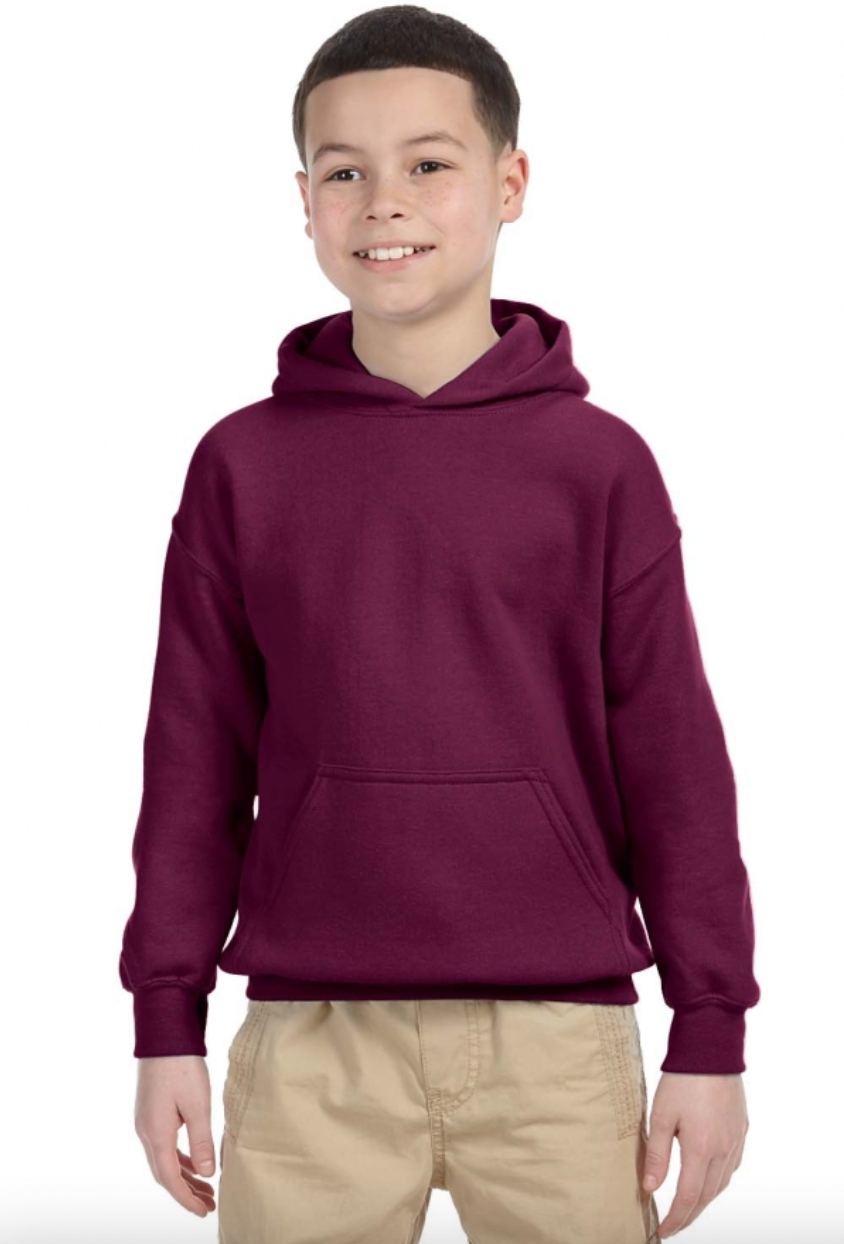 Gildan G185B Youth Heavy Blend 8 oz., 50 50 Hood