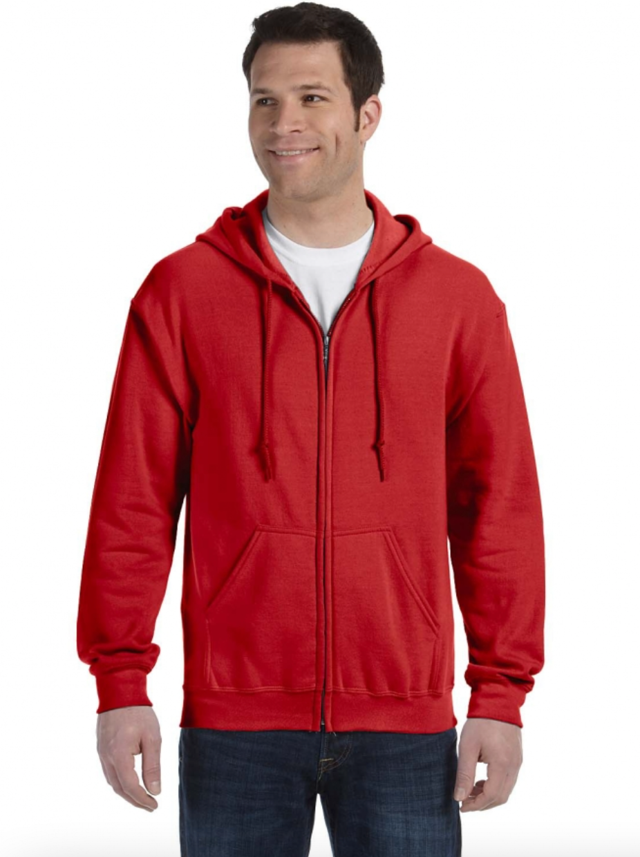 Gildan G186 Adult Heavy Blend Adult 8 oz., 50-50 Full-Zip Hood