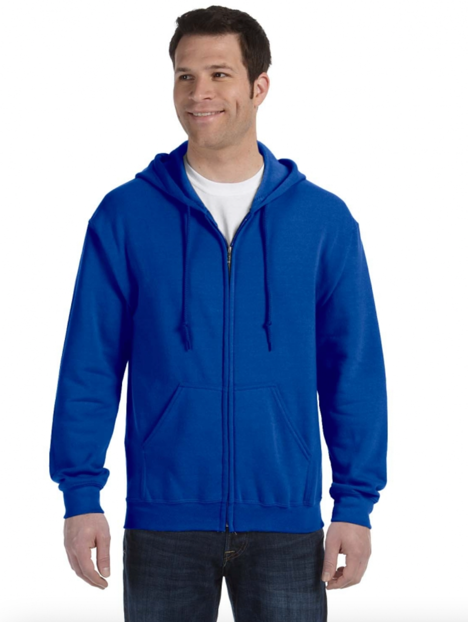 Gildan G186 Adult Heavy Blend Adult 8 oz., 50-50 Full-Zip Hood