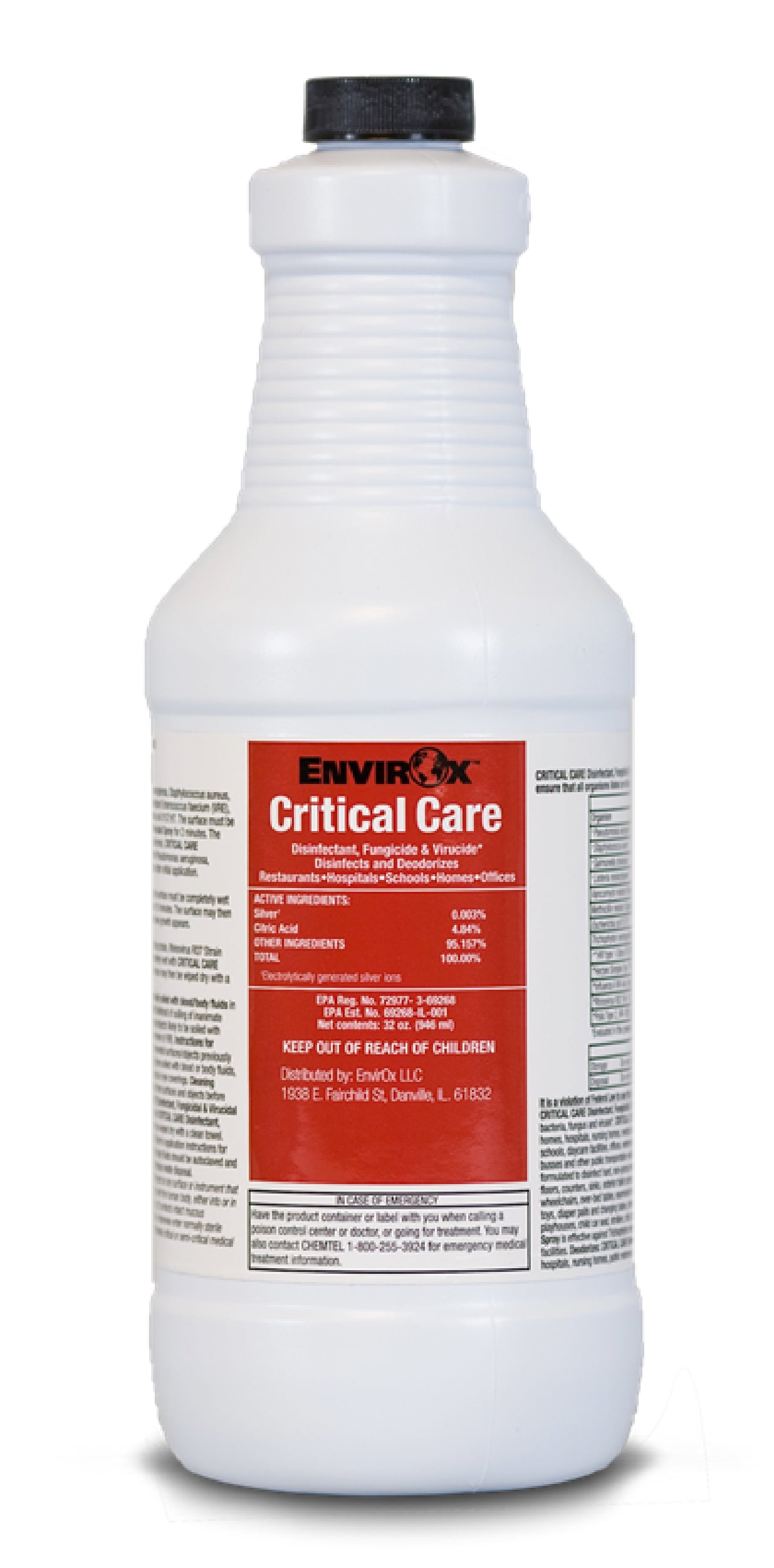 ENVIROX CRITICAL CARE RTU DISINFECTANT QUART