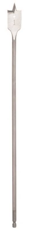 MILWAUKEE 48-27-0170 BORING BIT, 3/8 IN DIA, 16 IN OAL, FLAT FLUTE, 1/4 IN DIA SHANK, HEX SHANK