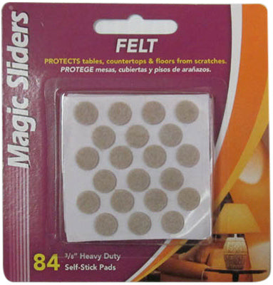 ROUND OAT FELT PAD 3/8 8PK CUSHION 63118