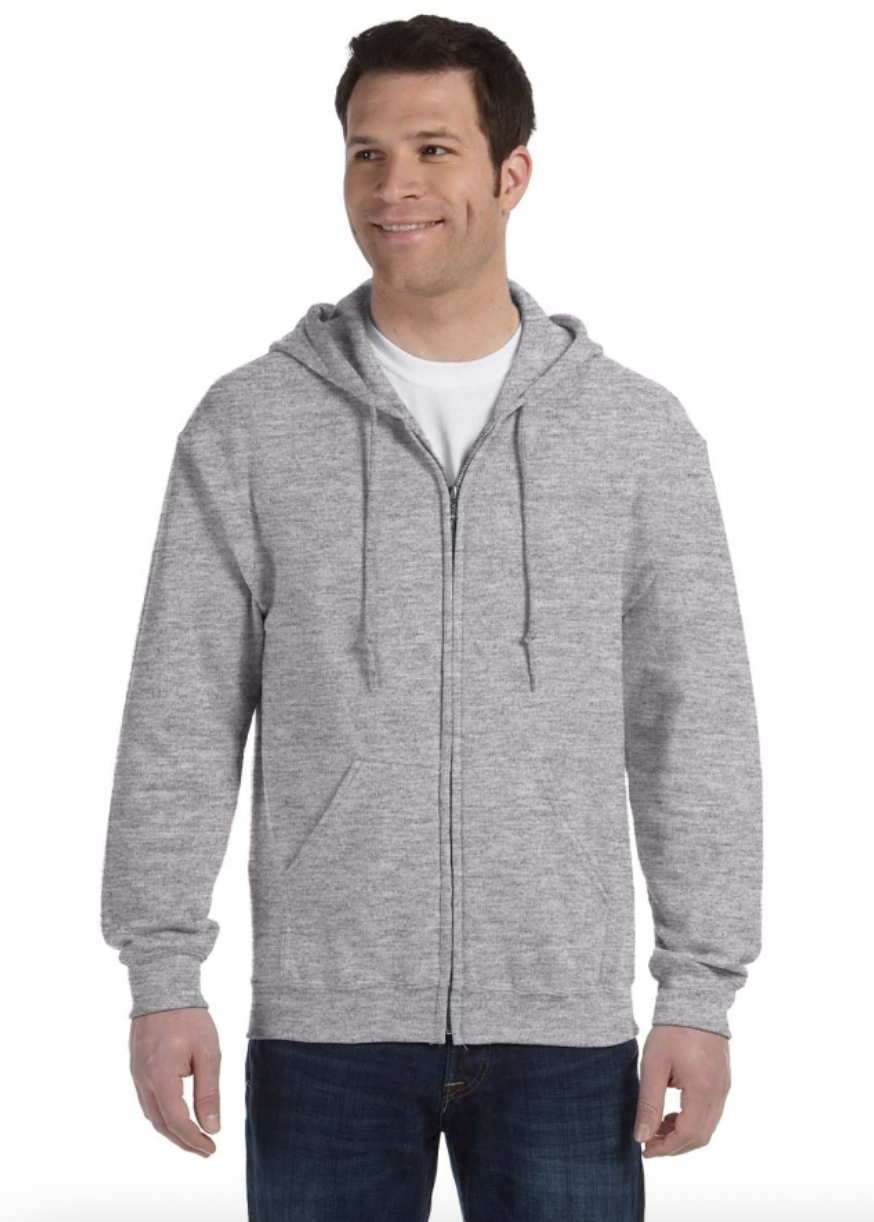 Gildan G186 Adult Heavy Blend Adult 8 oz., 50-50 Full-Zip Hood