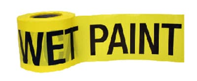 WET PAINT TAPE YELLOW 300′
