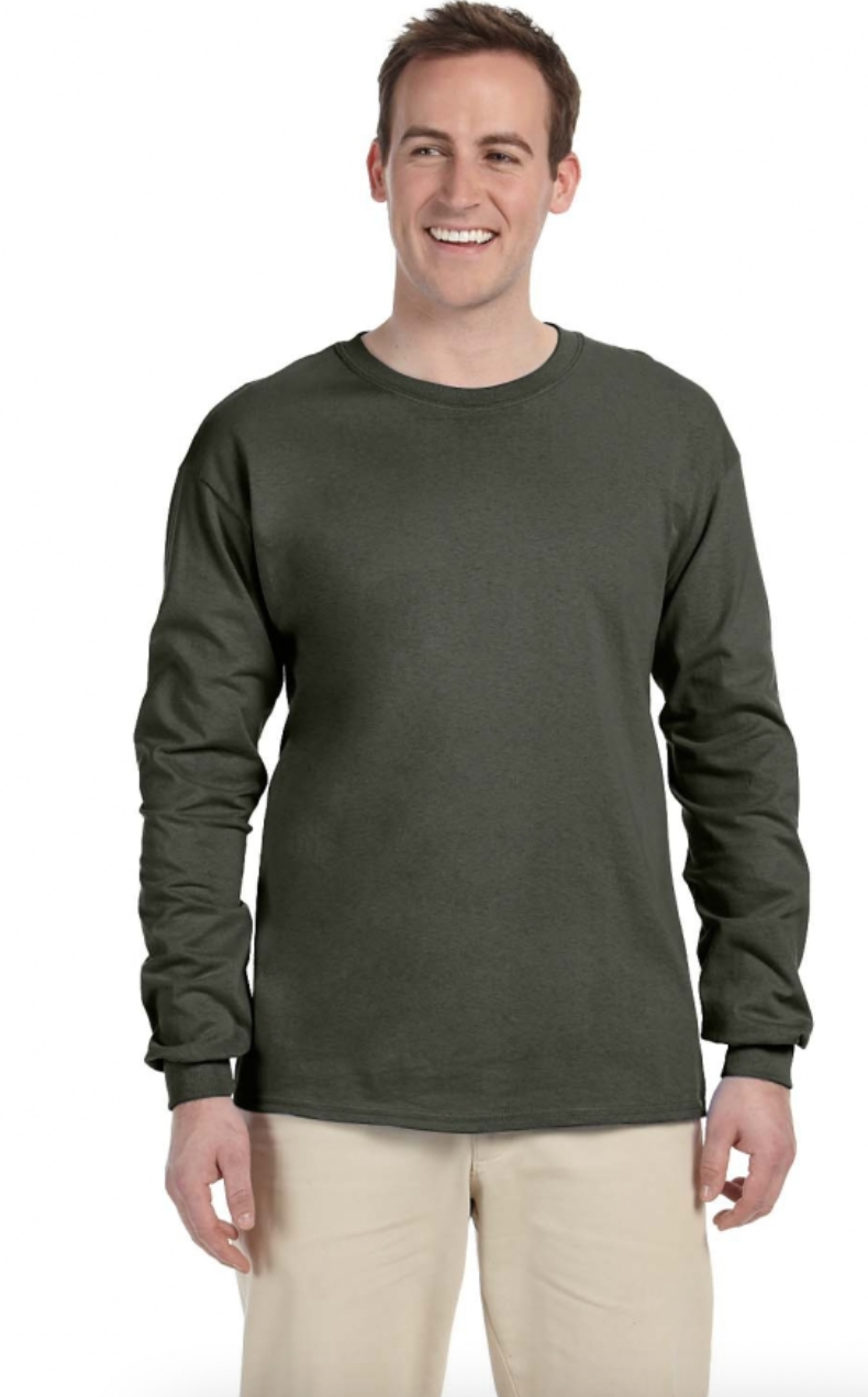 Gildan G240 Adult Ultra Cotton 6 oz Long-Sleeve T-Shirt