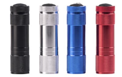 FLASHLIGHT LED METAL 3/AAA