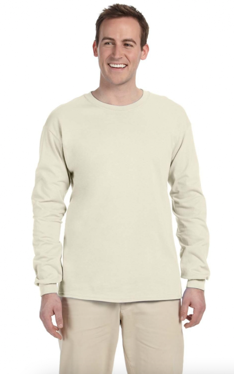 Gildan G240 Adult Ultra Cotton 6 oz Long-Sleeve T-Shirt