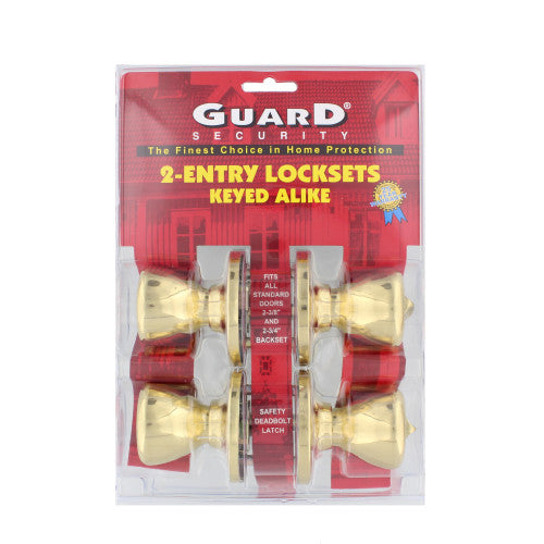 LOCKSET GUARD ENTRY 2PK. KA