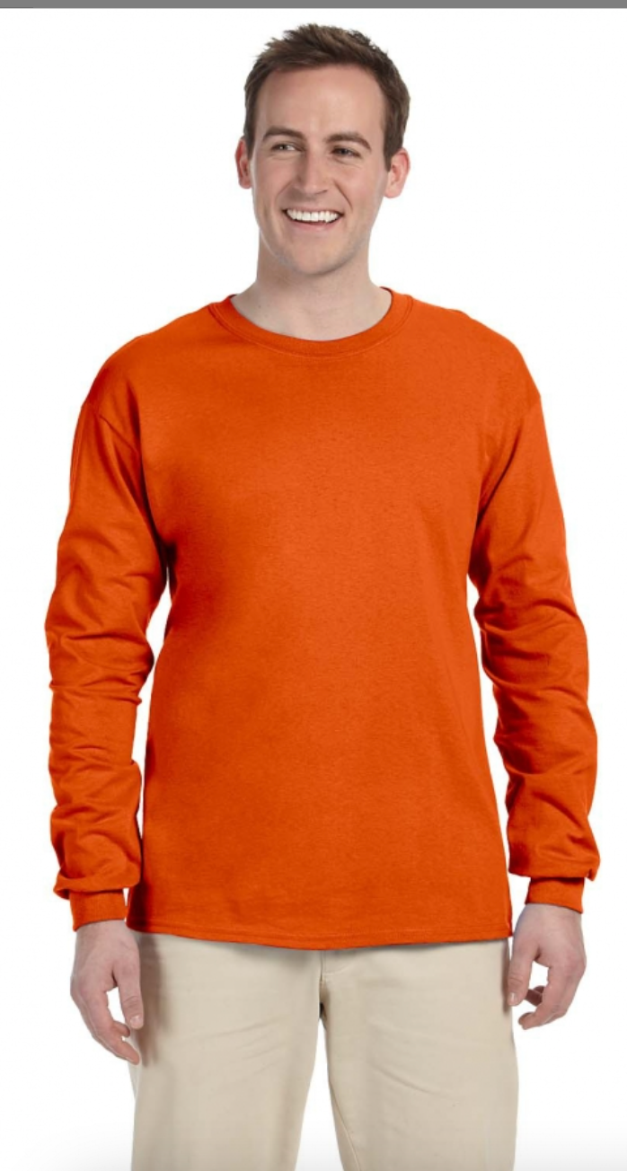 Gildan G240 Adult Ultra Cotton 6 oz Long-Sleeve T-Shirt