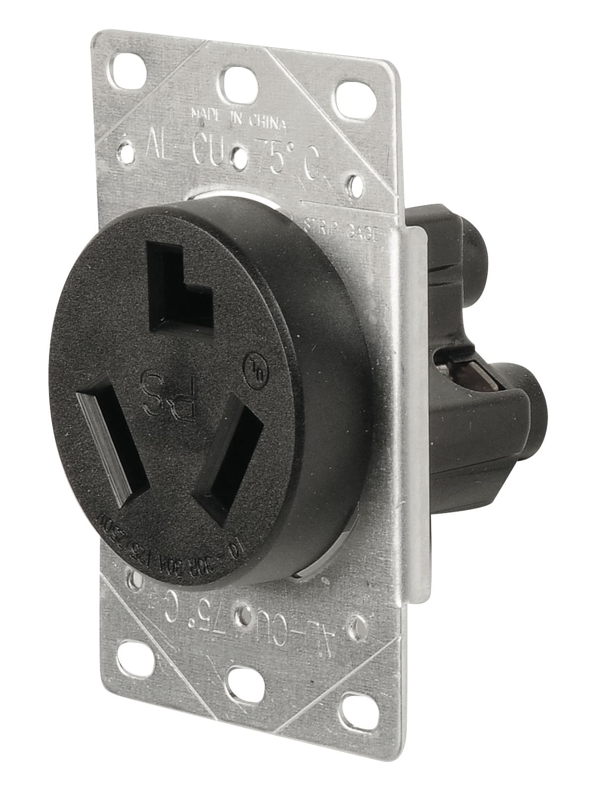 SINGLE RECEPTACLE 30A 3-WIRE 125/250V DRYER