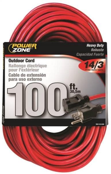CORD #14-3 100FT. RED