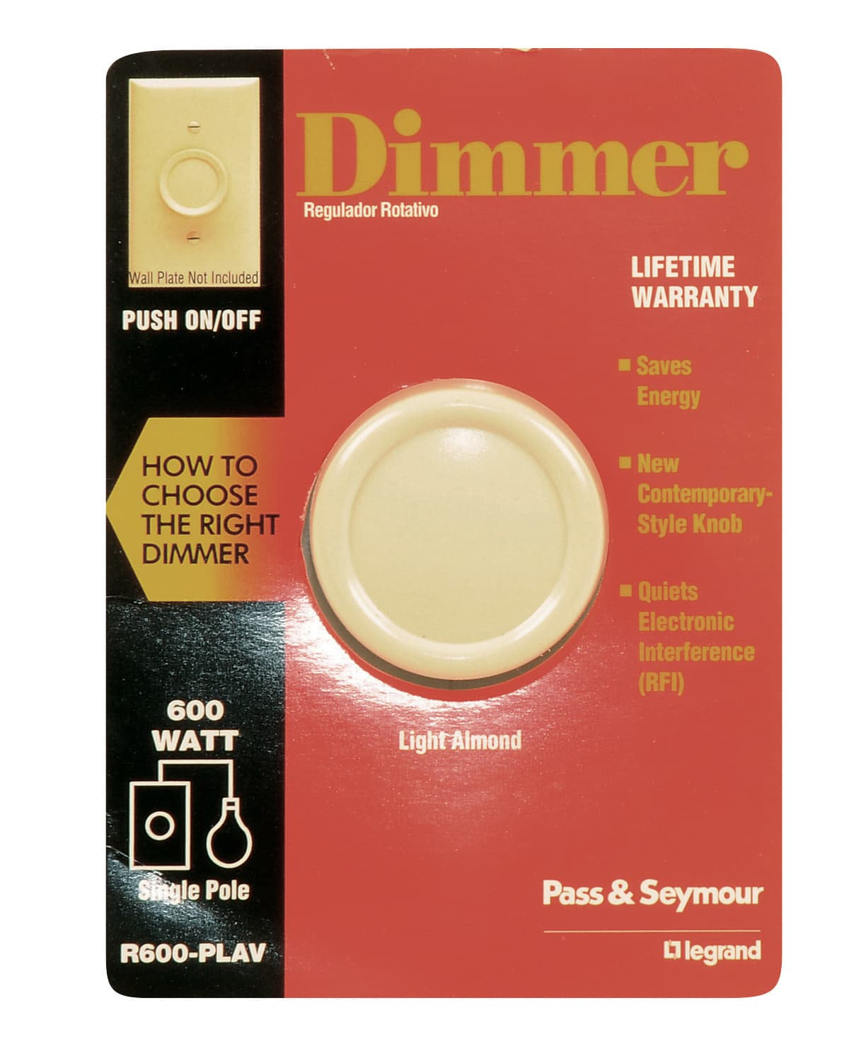 DIMMER 1000W ROTARY #6453-W-K