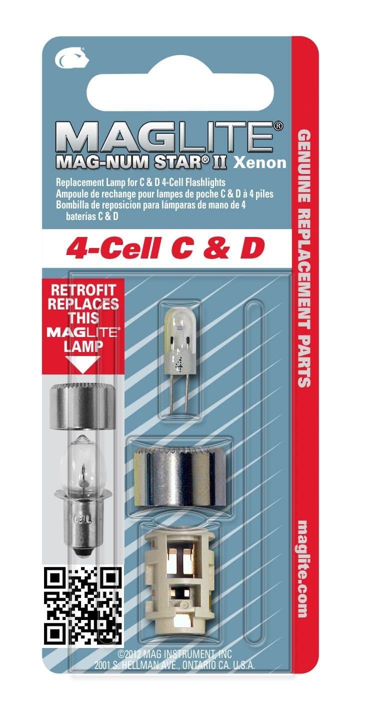 MAGLIGHT BULB XENON 4CELL C &D