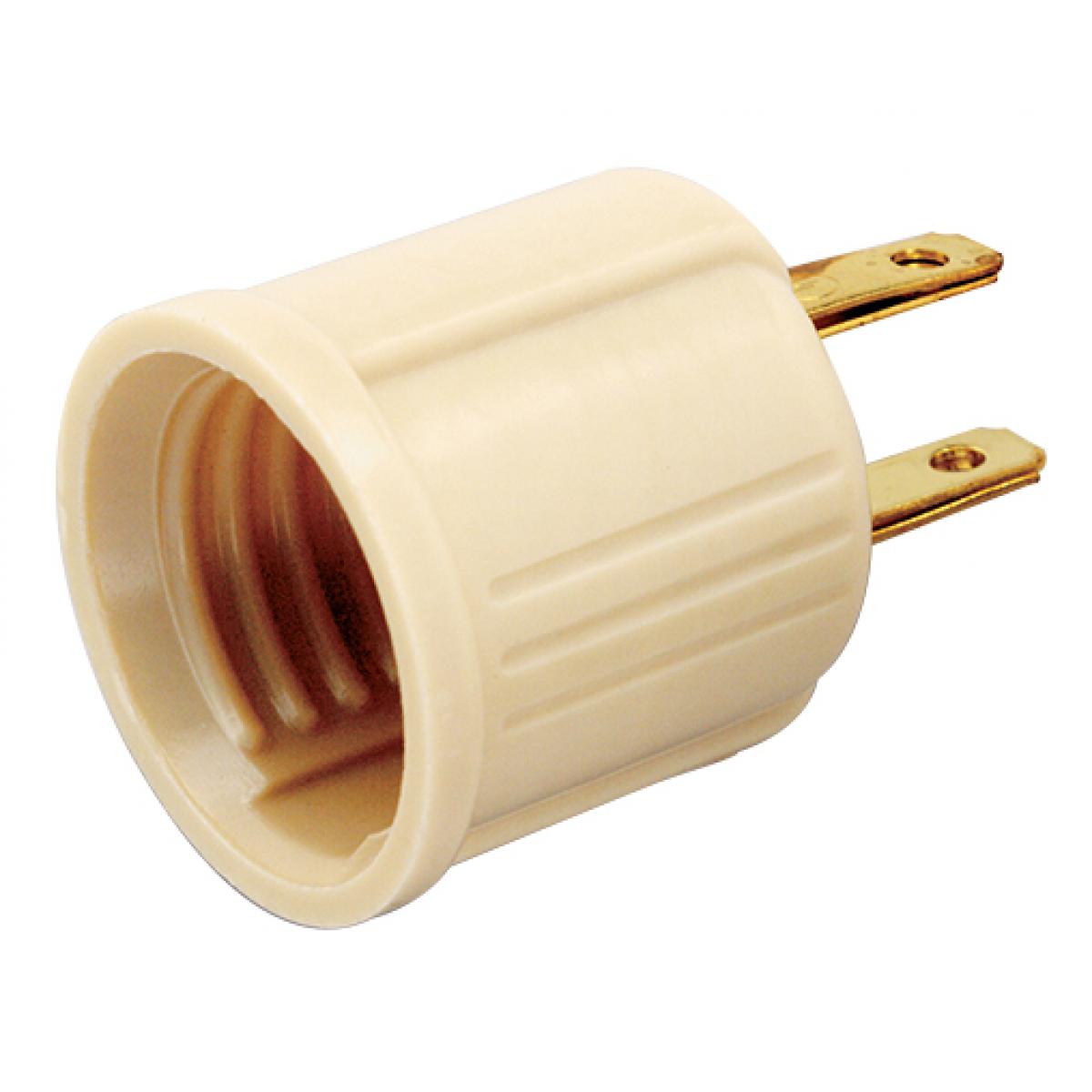 SOCKET ADAPTER 2-PIN BAK.IVORY