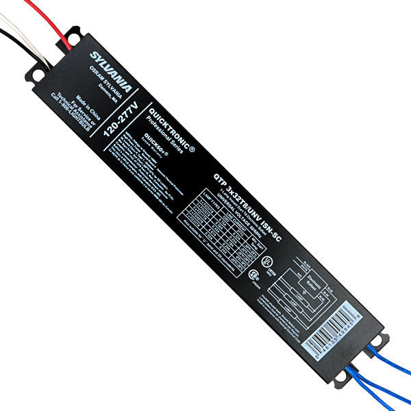 BALLAST 3-F32T8 BULBS 120-277 VOLT SYLVANIA 49945 QTP3X32T8/UNV/ISN/SC