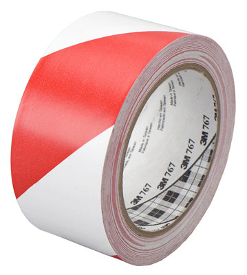 TAPE 2″X36′ RED/WHITE STRIPE