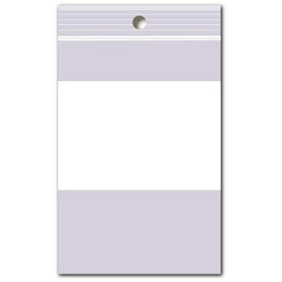 POLY ZIP LOCK BAGS 100PK 3X4 WITH HANG HOLE