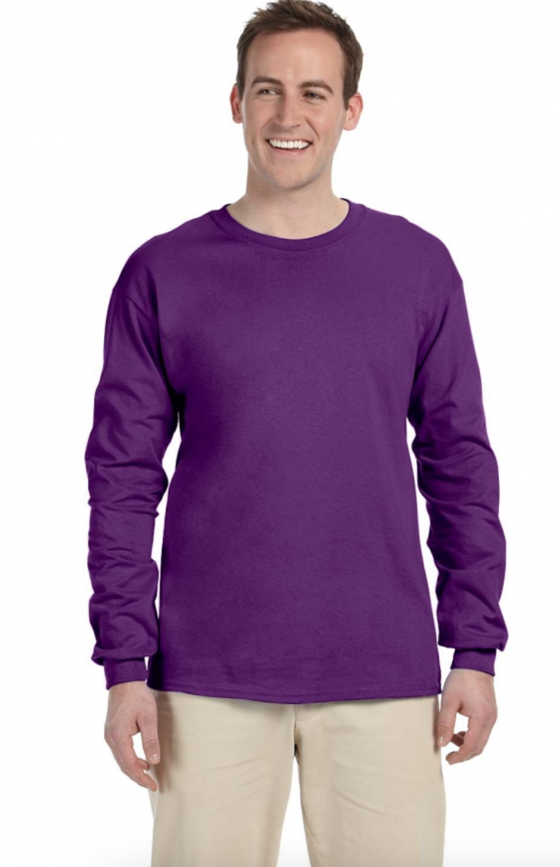 Gildan G240 Adult Ultra Cotton 6 oz Long-Sleeve T-Shirt