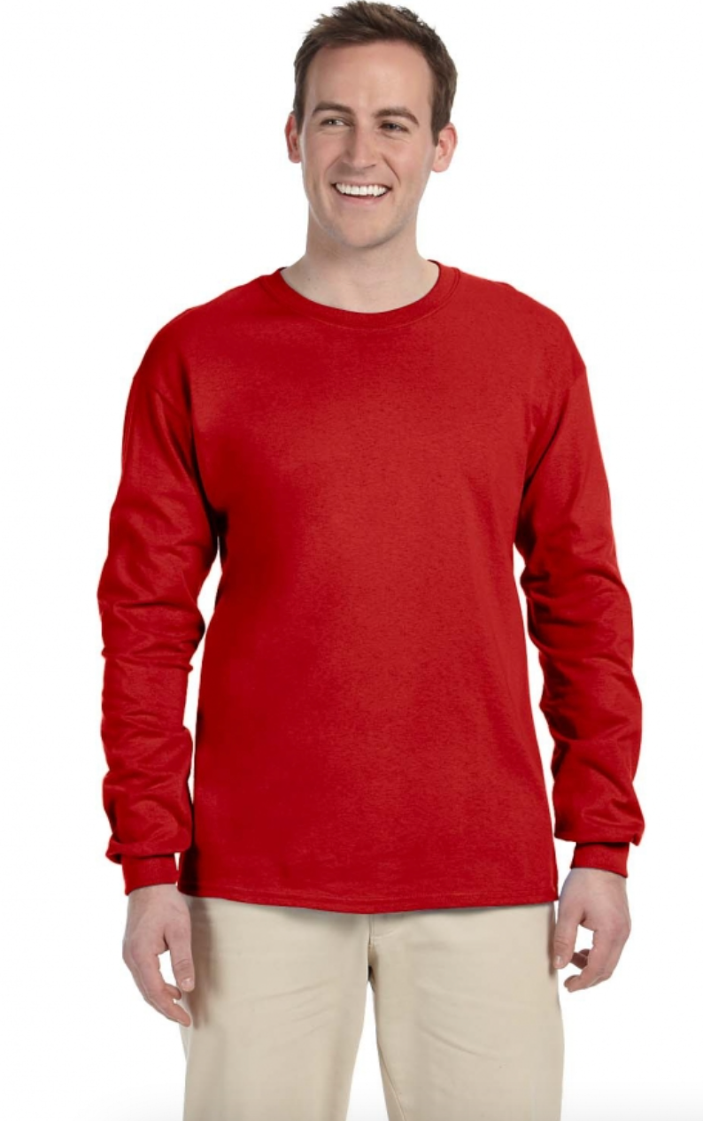 Gildan G240 Adult Ultra Cotton 6 oz Long-Sleeve T-Shirt
