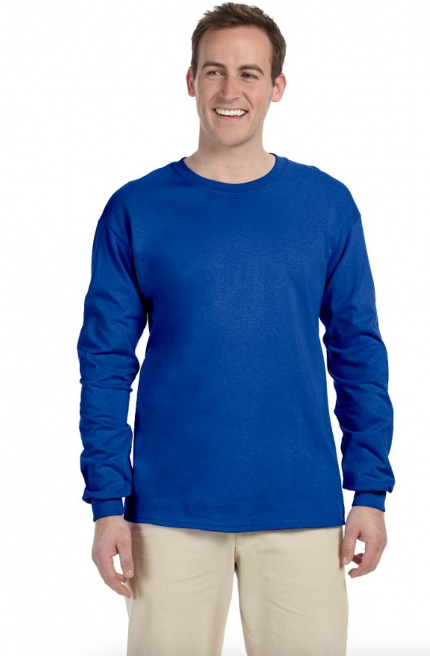 Gildan G240 Adult Ultra Cotton 6 oz Long-Sleeve T-Shirt