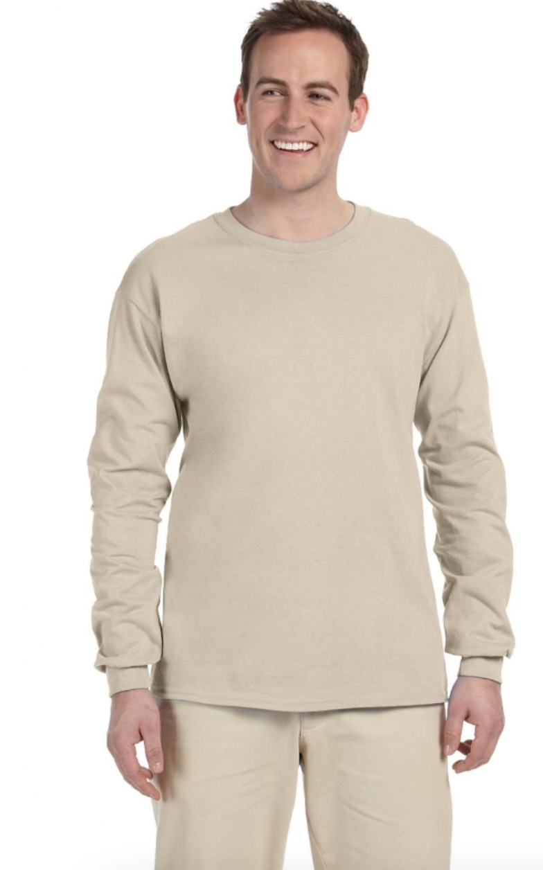 Gildan G240 Adult Ultra Cotton 6 oz Long-Sleeve T-Shirt