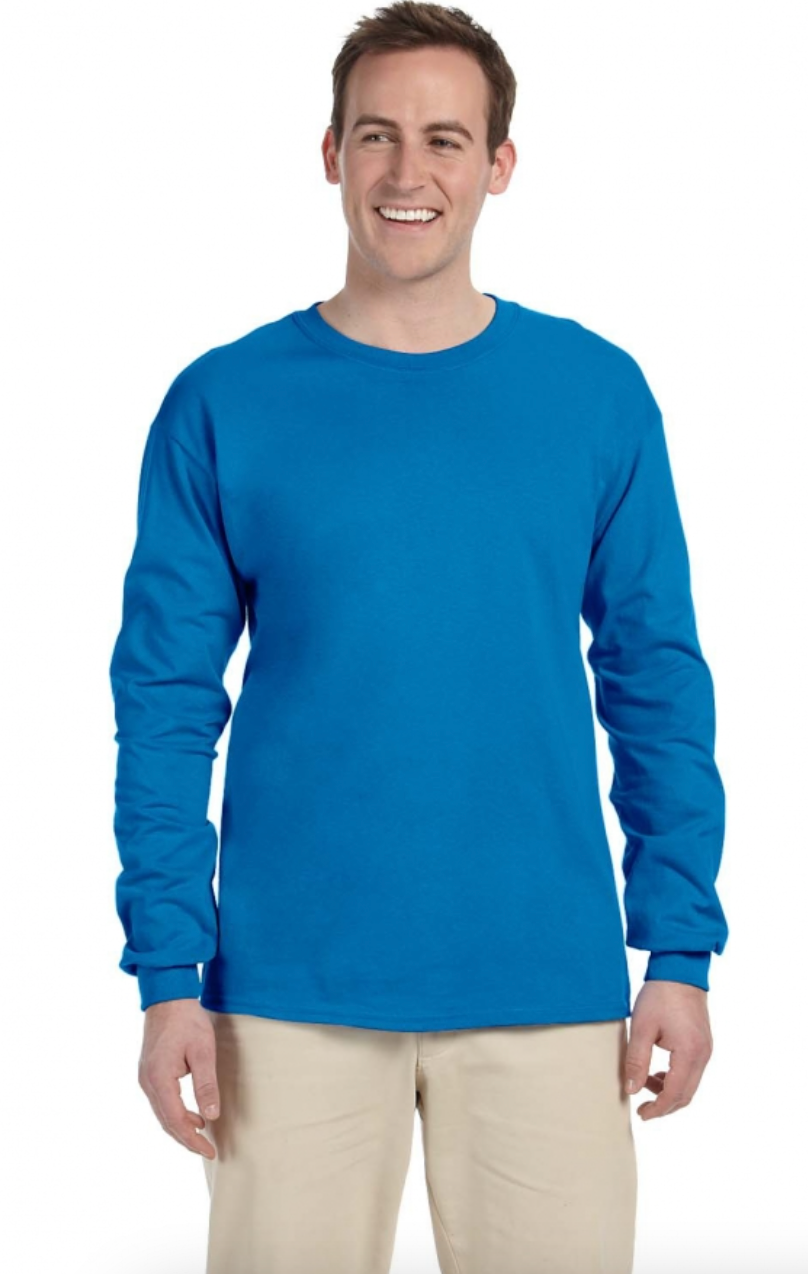 Gildan G240 Adult Ultra Cotton 6 oz Long-Sleeve T-Shirt