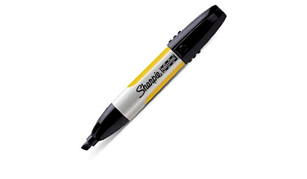 MAGIC MARKER BLACK CHISEL POINT MEDIUM TIP SHARPIE 34820