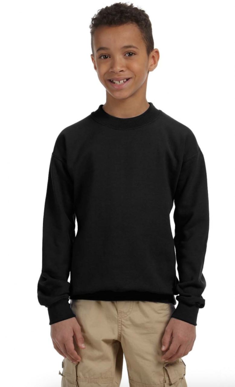 Gildan G180B Youth Heavy Blend 8 oz., 50-50 Fleece Crew