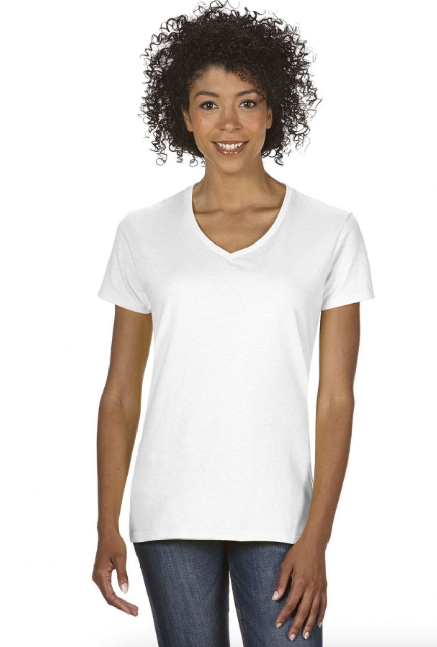 Gildan G500VL Women's Heavy Cotton 5.3 oz. V-Neck T-Shirt