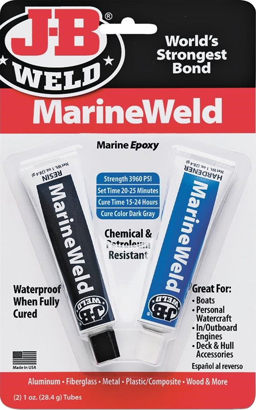 J-B WELD MARINE EPOXY 2OZ GRAY