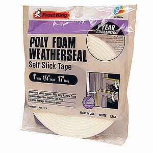 WEATHER STRIP 1″ FOAM 17FT.
