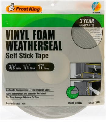 WEATHER STRIP 3/8″FOAM 17FT.
