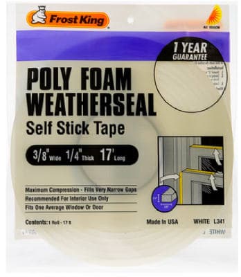 WEATHER STRIP 3/8″ X 1/4″X17′