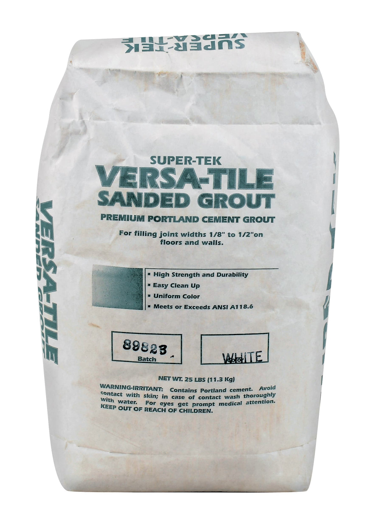 TILE GROUT 25LB FLOOR WHITE