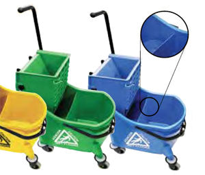 MOP BUCKET DIVIDED W/WRINGER