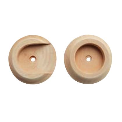 CLOSET POLE SOCKETS WOOD PR.