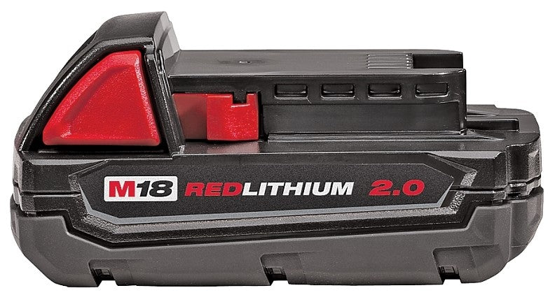 MILWAUKEE 48-11-1820 RECHARGEABLE BATTERY PACK, 18 V BATTERY, 2 AH, 1 HR CHARGING