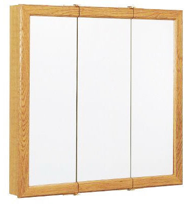 MEDICINE CABINET TRIVIEW OAK 24″W X 26″ H K24