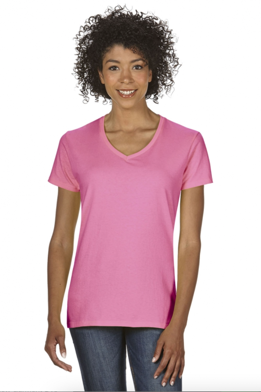 Gildan G500VL Women's Heavy Cotton 5.3 oz. V-Neck T-Shirt