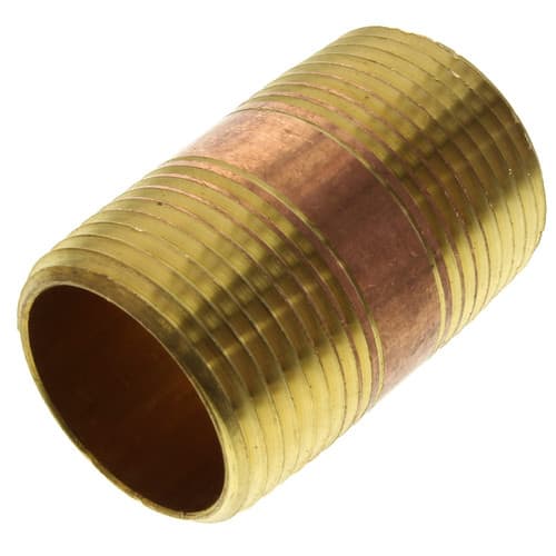 NIPPLE BRASS 1″X SH”