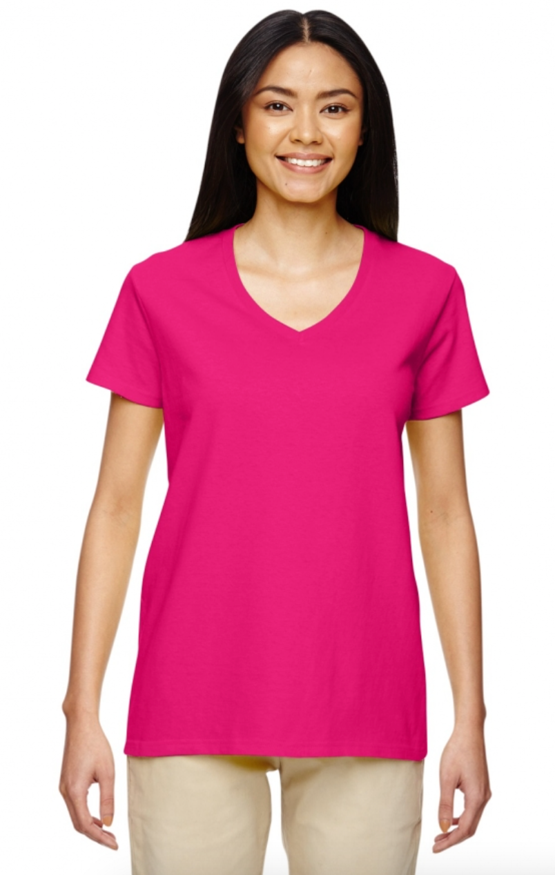 Gildan G500VL Women's Heavy Cotton 5.3 oz. V-Neck T-Shirt