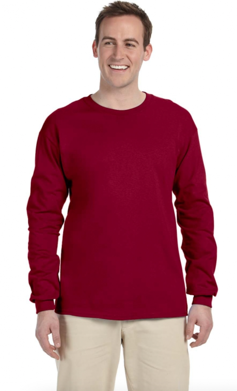 Gildan G240 Adult Ultra Cotton 6 oz Long-Sleeve T-Shirt