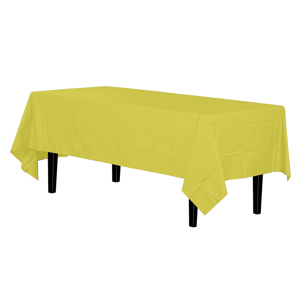 TABLECOVER 54X108 YELLOW PL