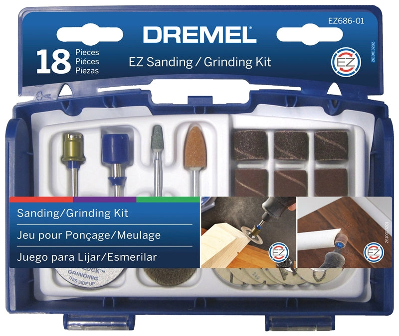 DREMEL ACCESSORY KIT 31PC. SAND/GRIND KIT EZ686-01