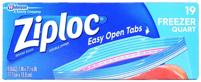 ZIPLOC FREEZER BAG QT 00388
