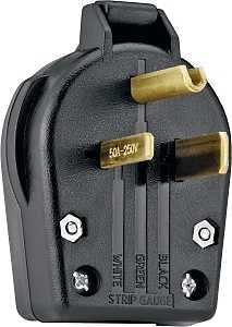 PLUG MALE ANGLE GROUNDED